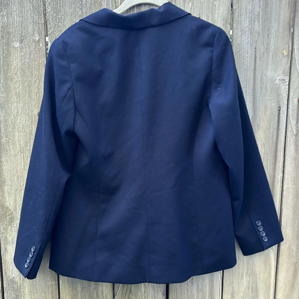 Pendleton Navy Blue Blazer Jacket Classic Style Women’s Size 8 - Picture 6 of 8